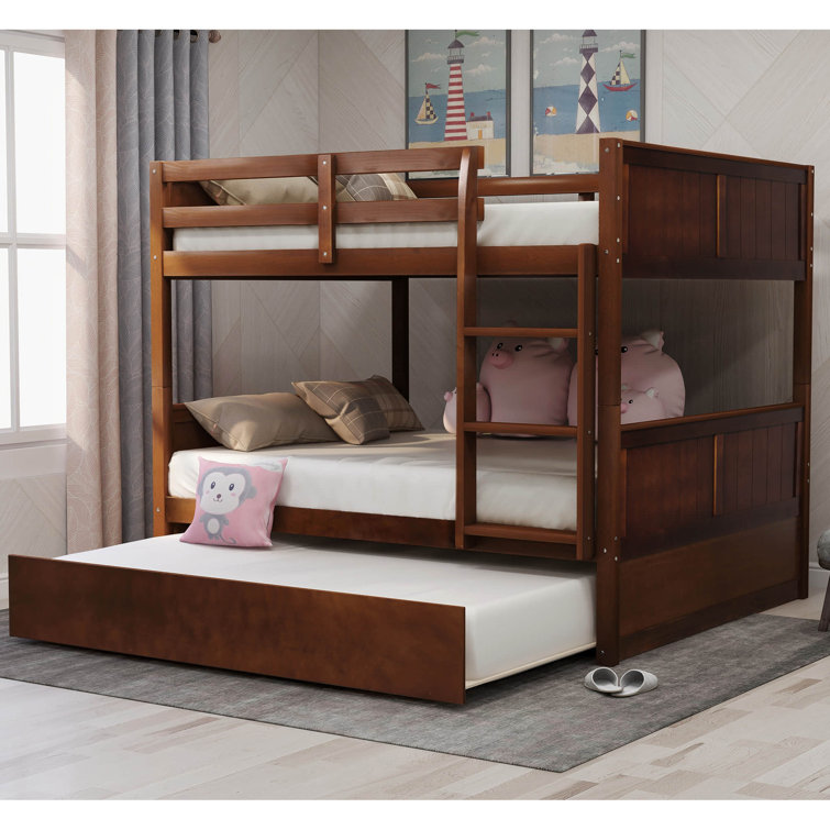 Bunk bed full outlet over full with trundle